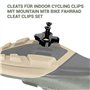 Cales de vélo compatibles avec Les pédales sans Clips, Jeu de plaques de Chaussures de vélo compatibles SPD Antidérapantes Pédal