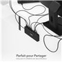 SABRENT Commutateur KVM Entrées USB C 2 ports, sorties USB-C 2 ports avec 60W PD Chargeur | 2 ports USB | HDMI 4K@60Hz pour desk