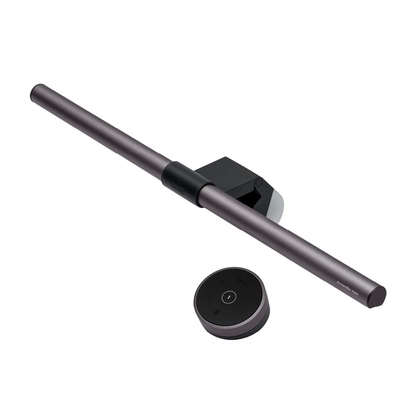 BenQ ScreenBar Halo lampe de bureau sans fil, Garanti aucun reflet sur l’écran, gain d’espace, 3 modes de lumière intelligente |