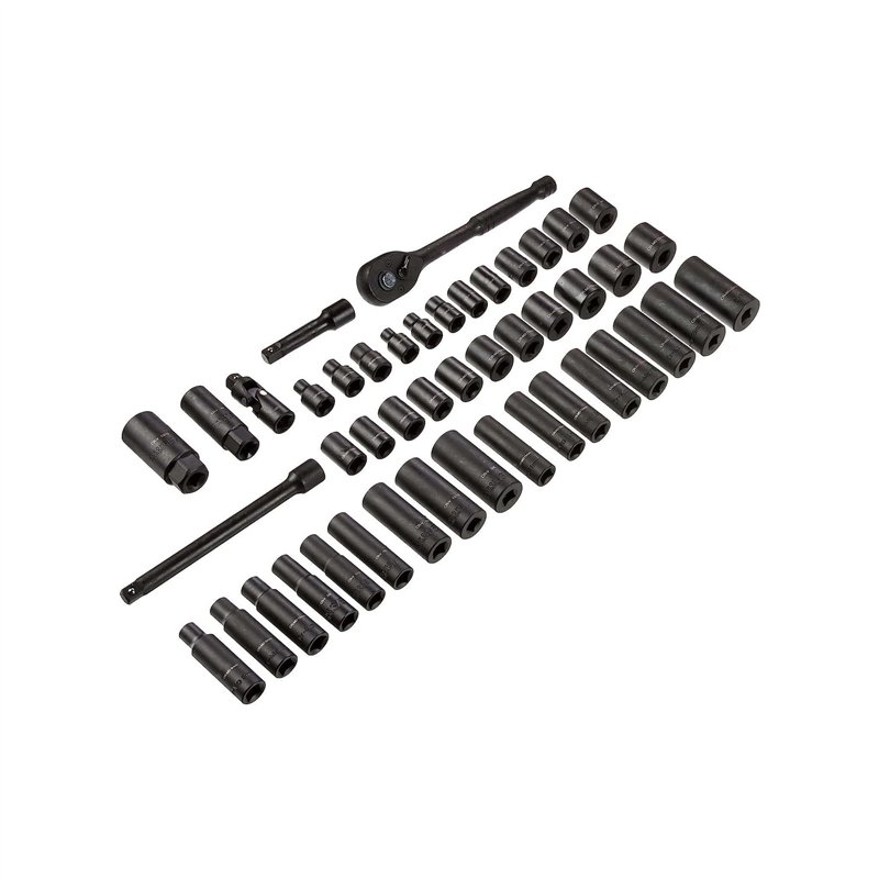 Image secondaire de Amazon Basics Lot de 46 douilles 3/8