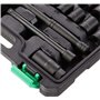 Amazon Basics Lot de 46 douilles 3/8" avec peu profondes/profondes, tailles en système impérial/métriques avec étui de transport