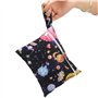 Serviettes hygiéniques réutilisables (7 en 1, 25,4cm), Protège-slips en bambou antibactérien avec sac de rangement, Tissu lavabl