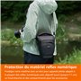 Amazon Basics Sac Bandoulière Style Housse pour Corps d'Appareil Photo Reflex Numérique et Objectif, Sangle Détachable, Imperméa