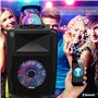 Pyle Enceinte Bluetooth,700W, Enceinte Active Karaoke, Haut Parleur Portable Rechargeable Alimenté par Batterie, Ensemble de Mic