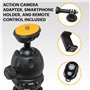 Kodak PhotoGear Mini trépied réglable avec rotule 360°, trépied de Table Compact 9" se convertit en Perche à Selfie 11", Pieds e