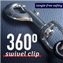 Leash Boss Dog Car Seat Belt Restraint - No-Chew Heavy Duty Car Seatbelt for Pets - 5 Sizes - Coated Steel Rope to Prevent Chewi