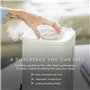 MIKO Humidificateur avec brume fraîche et chaude, humidificateurs à ultrasons pour grande pièce – Filtre à eau, mode automatique