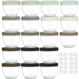 Youngever Lot de 18 Pot de Conservation Bebe 120ML