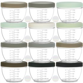 Youngever Lot de 18 Pot de Conservation Bebe 180ML