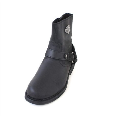 HARLEY-DAVIDSON Scout Homme Bottes de Motard Noir EU45 Cuir Regular/Coupe Standard