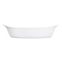 Luminarc - Plat ovale Blanc Smart Cuisine Carine 250°C - Plat à Four en Verre Innovant - Léger et Extra-Résistant - Nettoyage Fa