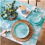 Luminarc Dajar Assiette Creuse en Verre trempé Diwali Turquoise 20 cm