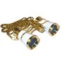 HQRP 3x25 Jumelles de Theatre opéra Blancs de Nacre Compatible avec Collier doré avec Nouvelle Technologie Optique Clair comme L