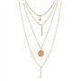 Jovono Bohemia multicouche dames collier avec pentagramme et chaînes pendentif chaînes de collier de modèle pour les femmes