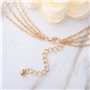 Jovono Bohemia multicouche dames collier avec pentagramme et chaînes pendentif chaînes de collier de modèle pour les femmes