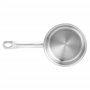 Amazon Basics Casserole avec couvercle Acier inoxydable avec revêtement aluminium 1.9 l, Argenté(Anciennement marque AmazonComme