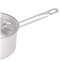 Amazon Basics Casserole avec couvercle Acier inoxydable avec revêtement aluminium 1.9 l, Argenté(Anciennement marque AmazonComme