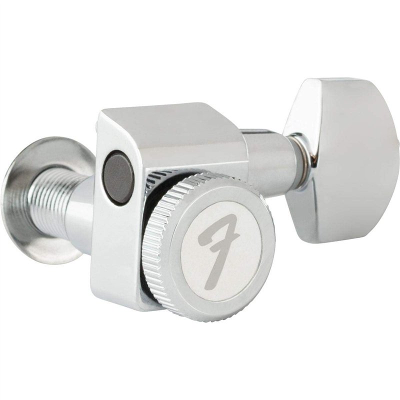 Image secondaire de Fender Mécaniques Bloquantes pour Guitare Electrique Stratocaster / Telecaster, Tige Courte, Lot de 6, Chrome