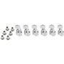 Fender Mécaniques Bloquantes pour Guitare Electrique Stratocaster / Telecaster, Tige Courte, Lot de 6, Chrome