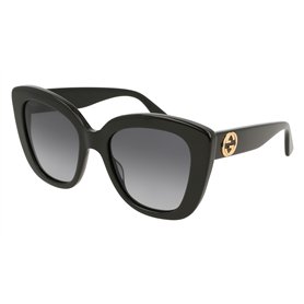 Gucci Lunettes de Soleil GG0327S Black/Grey Shaded 52/20/140 femme