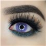 FreshTone Lentilles De Contact De Couleur Pure Violet 1 Ton Kit De Rangement Boitier Pince et applicateur Offert 12 Mois sans co