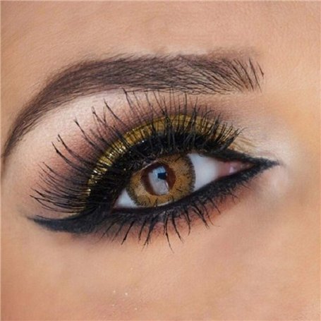 FreshTone Lentilles De Contact De Couleur Hazel 3 Ton Kit De Rangement Boitier Pince et applicateur Offert 12 Mois sans correcti