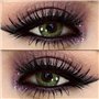 FreshTone Lentilles De Contact De Couleur Gemstone Green 3 Ton Kit De Rangement Boitier Pince et applicateur Offert 12 Mois sans