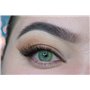 MYSALENS® Lentilles De Contact De Couleur Green Vert Ocean Naturelle très haute opacité Kit De Rangement Boitier Pince applicate