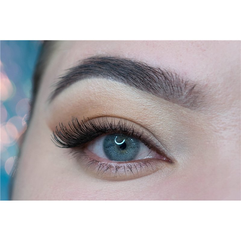 MYSALENS® Lentilles De Contact De Couleur Gray Gris Ocean Naturelle très haute opacité Kit De Rangement Boitier Pince applicateur