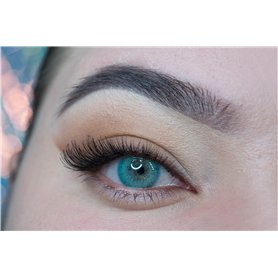 MYSALENS® Lentilles De Contact De Couleur Blue Bleu Ocean Naturelle très haute opacité Kit De Rangement Boitier Pince applicateu