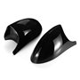 Viviance 2 Pcs Voiture Rétroviseur Capuchon De Remplacement Couverture Brillant Noir Gauche et Droite Compatible avec BMW E81 E8