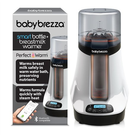 Baby Brezza Safe & Smart Chauffe-biberon électrique Universel pour Lait Maternel + dégivreur Alimentaire – Compatible avec Tous