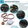 Twowinds - Bouchon Collecteur Admission (32mm) Compatible avec BMW E39 E46 E60 E63 E64 E82 E88 E90 E92 E93 X3 X5 E87 X6 - Suppri