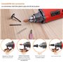 GOXAWE 240W Outils Rotatifs, Multifonction Outil Rotatif avec 6 vitesses réglables (8 000 à 32 000 tr/min) pour couper, graver, 