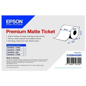 EPSON Rouleau d'étiquettes Premium Matte 80mm x 50m 107g pour TM-C3400