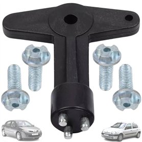 Twowinds - Clé Antivol Enjoliveur Compatible avec Renault Clio Espace Kangoo Megane