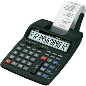 Casio HR 150 TEC Calculatrice Imprimante avec 12 chiffres Noir