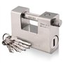 CDC® 5 cadenas 1.1 kg rectangulaire utilisation intensive pour conteneur 20 '40' - Garage - Abri de jardin fermeture à chaîne av