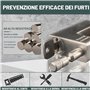 CDC® 5 cadenas 1.1 kg rectangulaire utilisation intensive pour conteneur 20 '40' - Garage - Abri de jardin fermeture à chaîne av