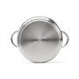 De Buyer - Faitout sans couvercle en inox PRIM'APPETY - 28 cm - Sans PFAS, Inox 18/10 de Qualité Professionnelle, Fond Magnétiqu