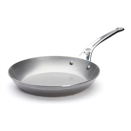 De Buyer - Poêle ronde en tôle d'acier MINERAL B Pro - 24 cm - Fabriquée en France