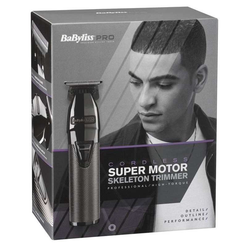 Image secondaire de BaByliss Pro Super Motor Skeleton Trimmer, tondeuse à cheveux professionnelle avec ou sans fil, batterie au lithium rechargeable