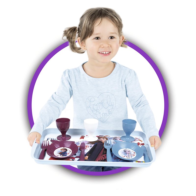 Image secondaire de Smoby - La Reine des Neiges - Plateau Dinette - 21 Accessoires - 310507