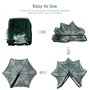 SOONHUA Piège à Crabe,Plié Filet de Pêche,Portable Pliable 6/12 Trous Automatique Filet de Pêche Piège D'atterrissage Cast Dip C