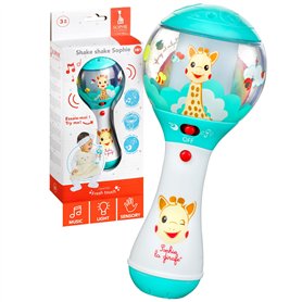 Sophie la Girafe - Hochet avec détecteur de mouvement - Jouet d'Eveil - 4 modes musicaux pour apprendre- 6 mélodies pour se rela