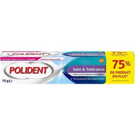 POLIDENT – Crème Fixative Prothèses Dentaires Partielles ou Complètes - Soin & Tolérance