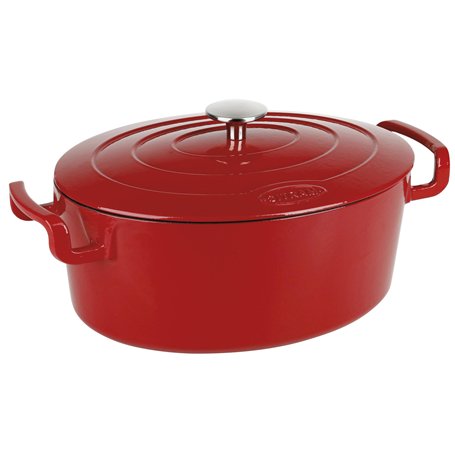 Sitram COCOTTE ovale en fonte émaillée grande capacité 6