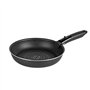 Sitram 712763 Batterie 10 pcs alu noir : 3 poêles Ø20/24/28cm, 2 casseroles Ø16/20cm, 2 ustensiles nylon, 1 couv. verre Ø24cm, 2