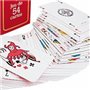 Gauloise Gauloise - Jeu de 54 Cartes cartonnées plastifiées - 4 Index Standards - Portraits franç