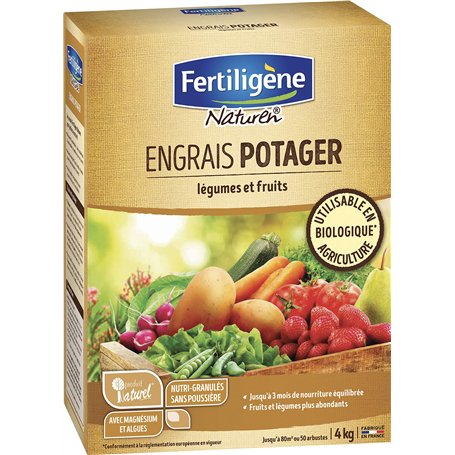 Fertiligène Naturen Engrais Potager Legumes et Fruits 4 kg